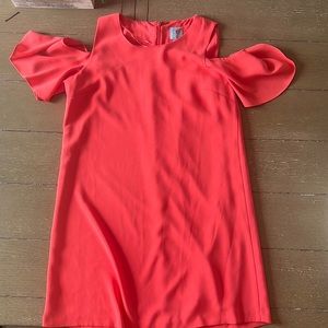 Salmon Cold Shoulder Dress